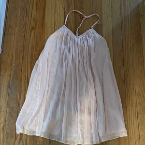 Light Pink Abercrombie & Fitch Spaghetti Strap Shift Dress